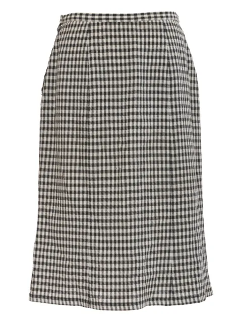 Kenzo Pre-Owned tartan-check midi dress