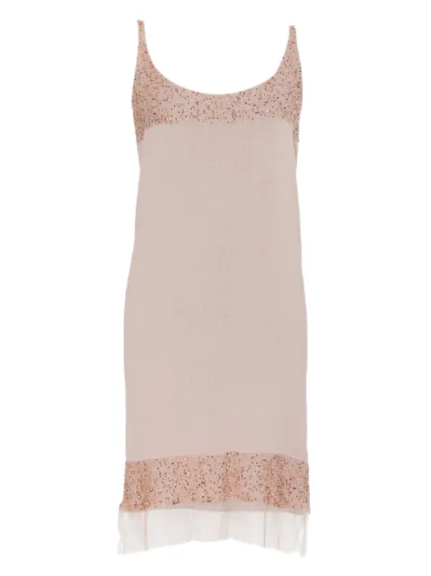 Krizia Pre-Owned bead-embellished midi dress 