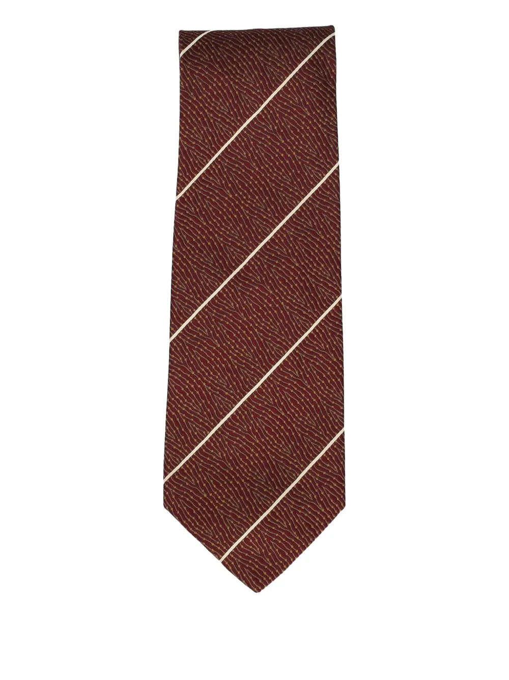 Pre-owned Gianfranco Ferre Striped Tie In Red