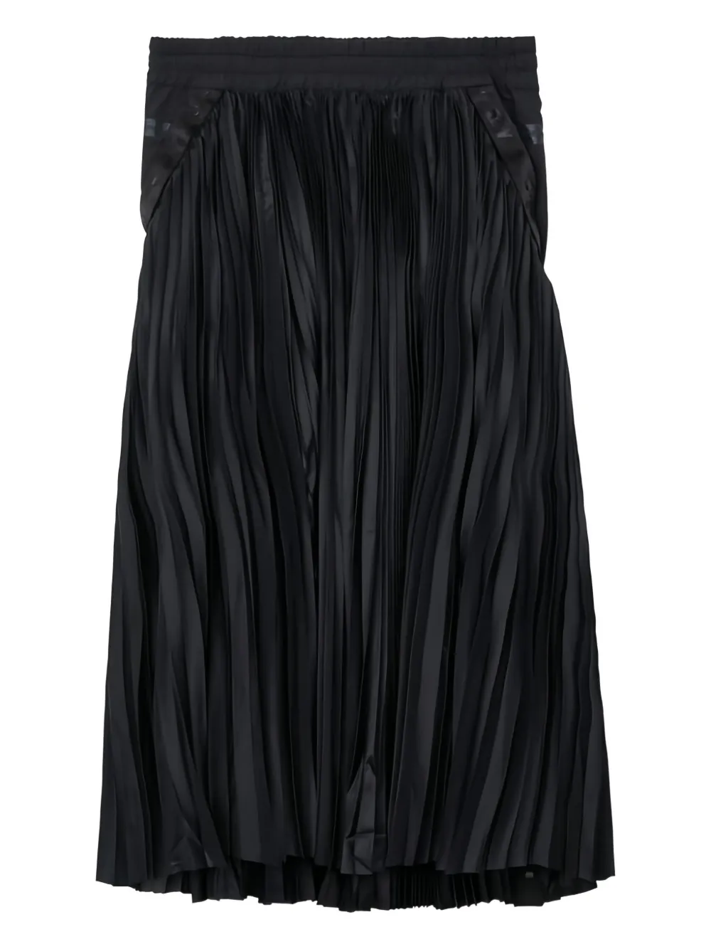 Nike X Sacai Pleated Midi Skirt In Black