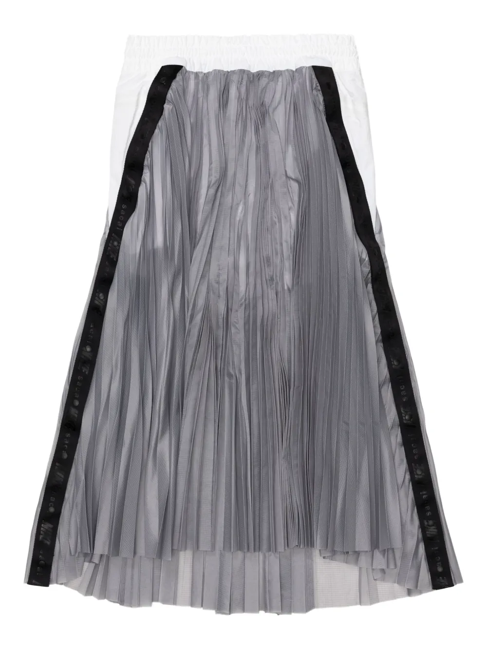 Nike x sacai pleated midi skirt - Grijs