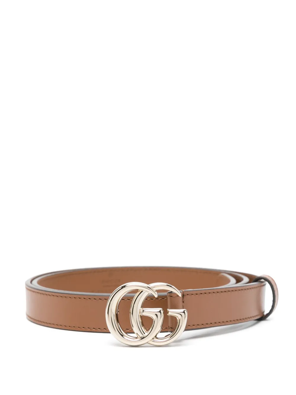 Gucci Leren riem Bruin