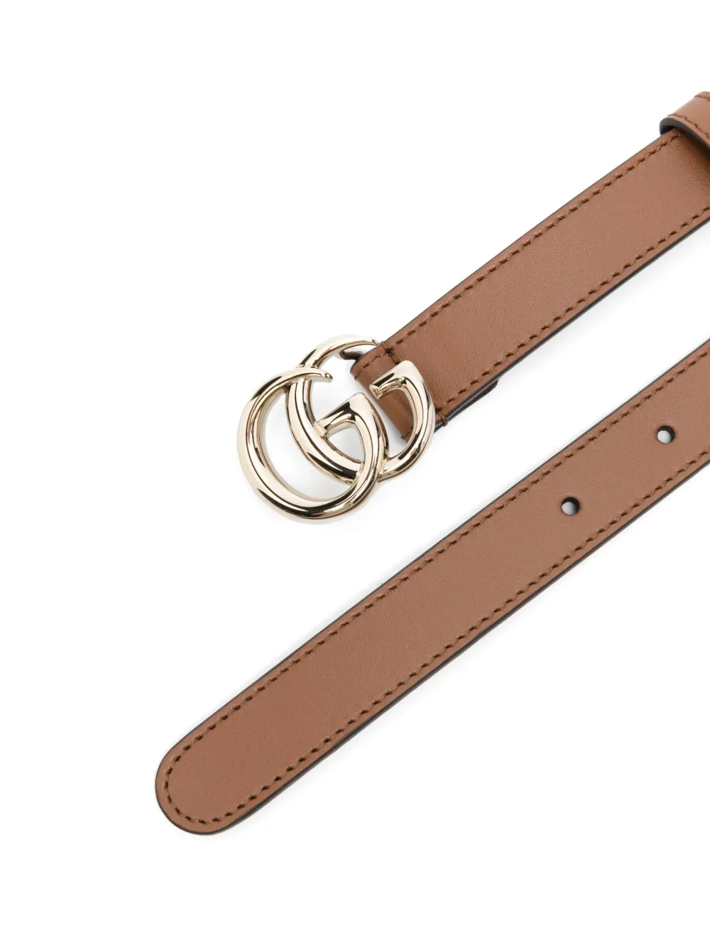 Gucci Leren riem Bruin