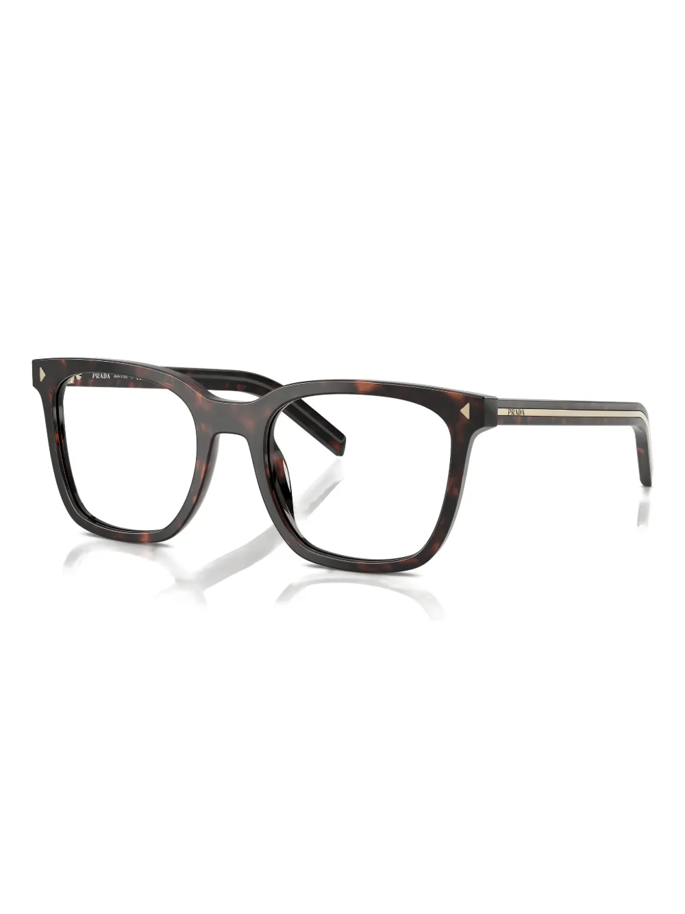 Prada Eyewear Bril met vierkant montuur Bruin