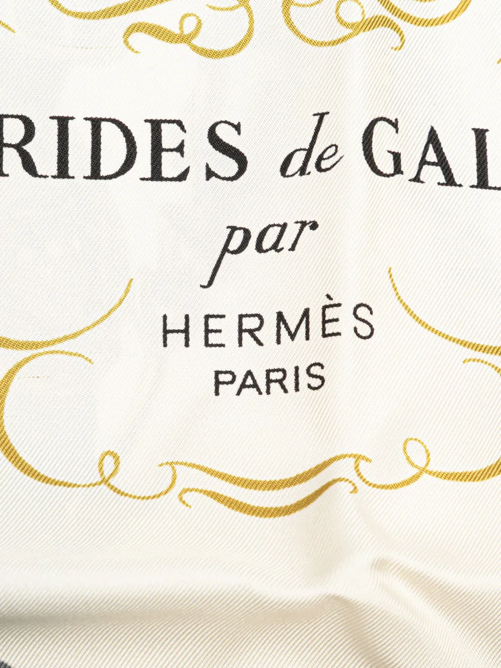 Pre-owned Hermes 20th Century Brides De Gala Silk Scarf Scarves