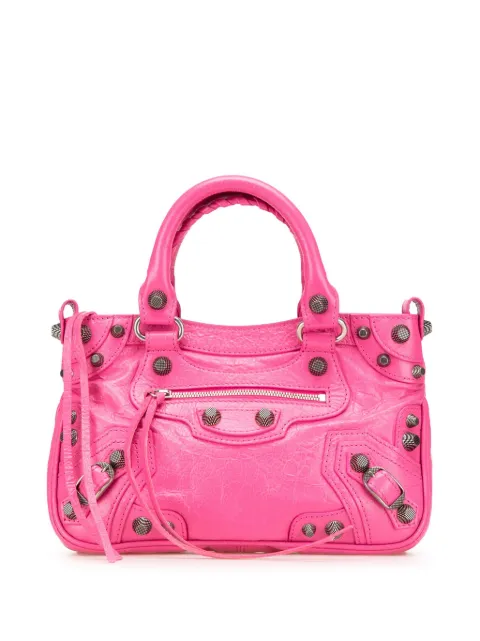 Balenciaga Pre-Owned bolsa satchel Motocross Neo Cagole pequeña de piel de cordero 2022-2024