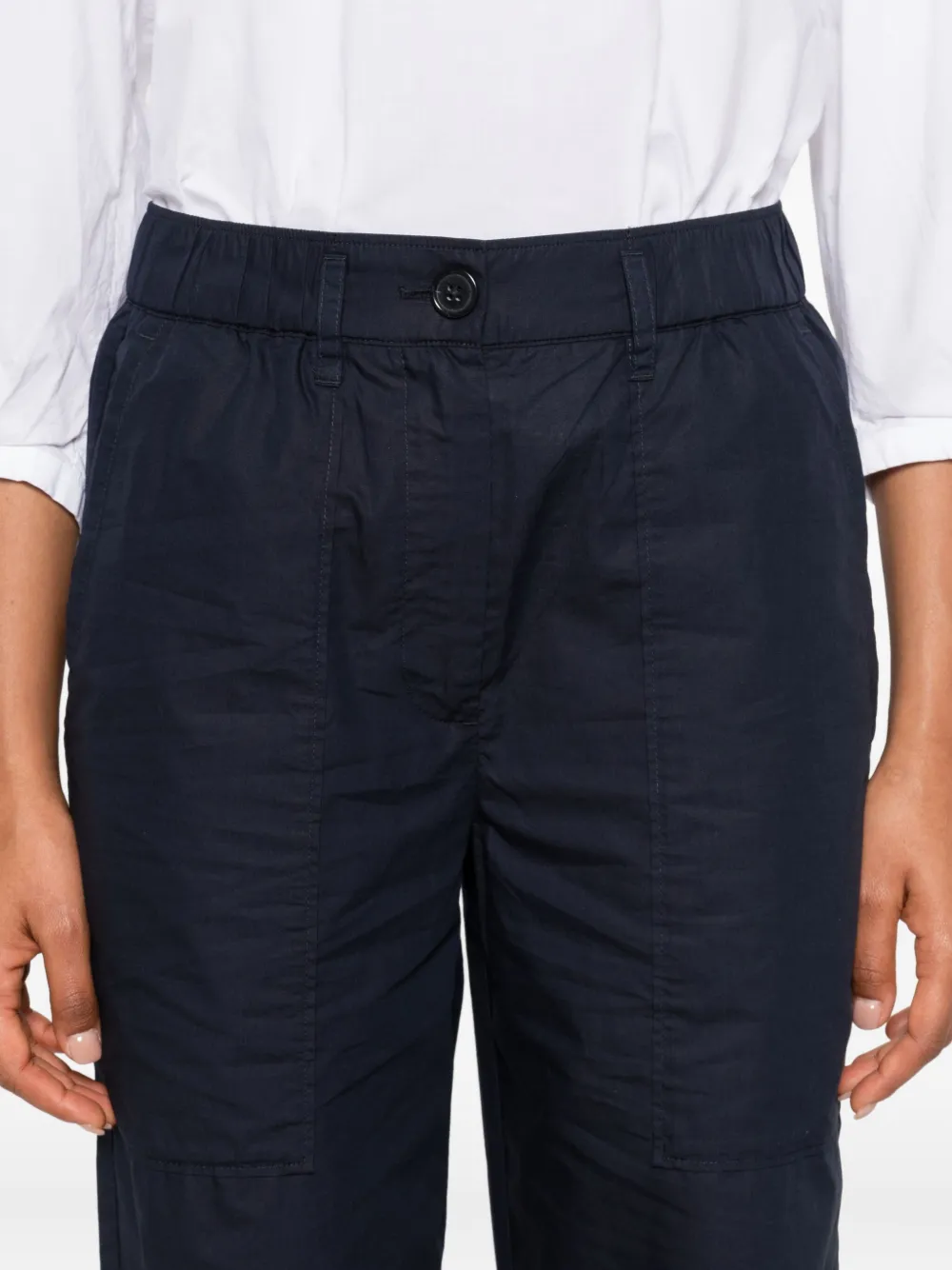 Marc O'Polo Broek met elastische zak Blauw