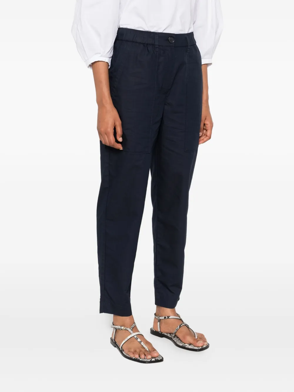 Marc O'Polo Broek met elastische zak Blauw