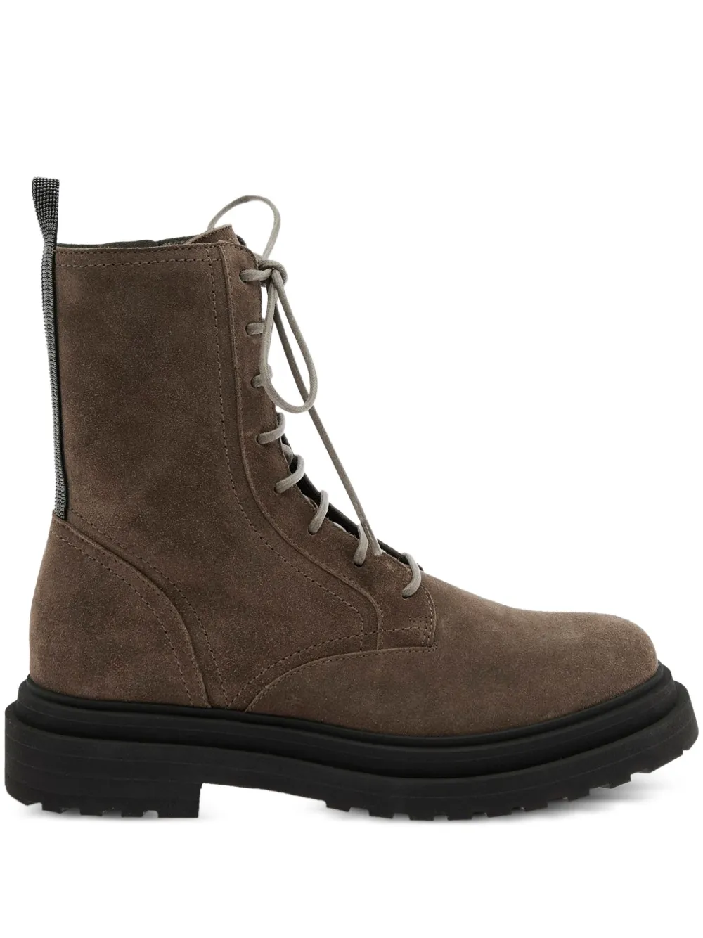 Brunello Cucinelli lace-up combat boots | Brown | Image 1