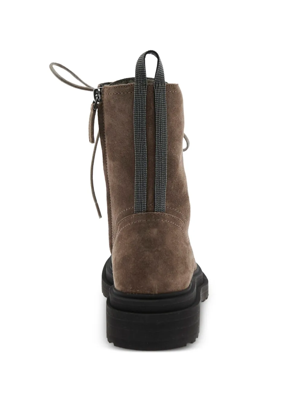 Brunello Cucinelli lace-up combat boots Brown