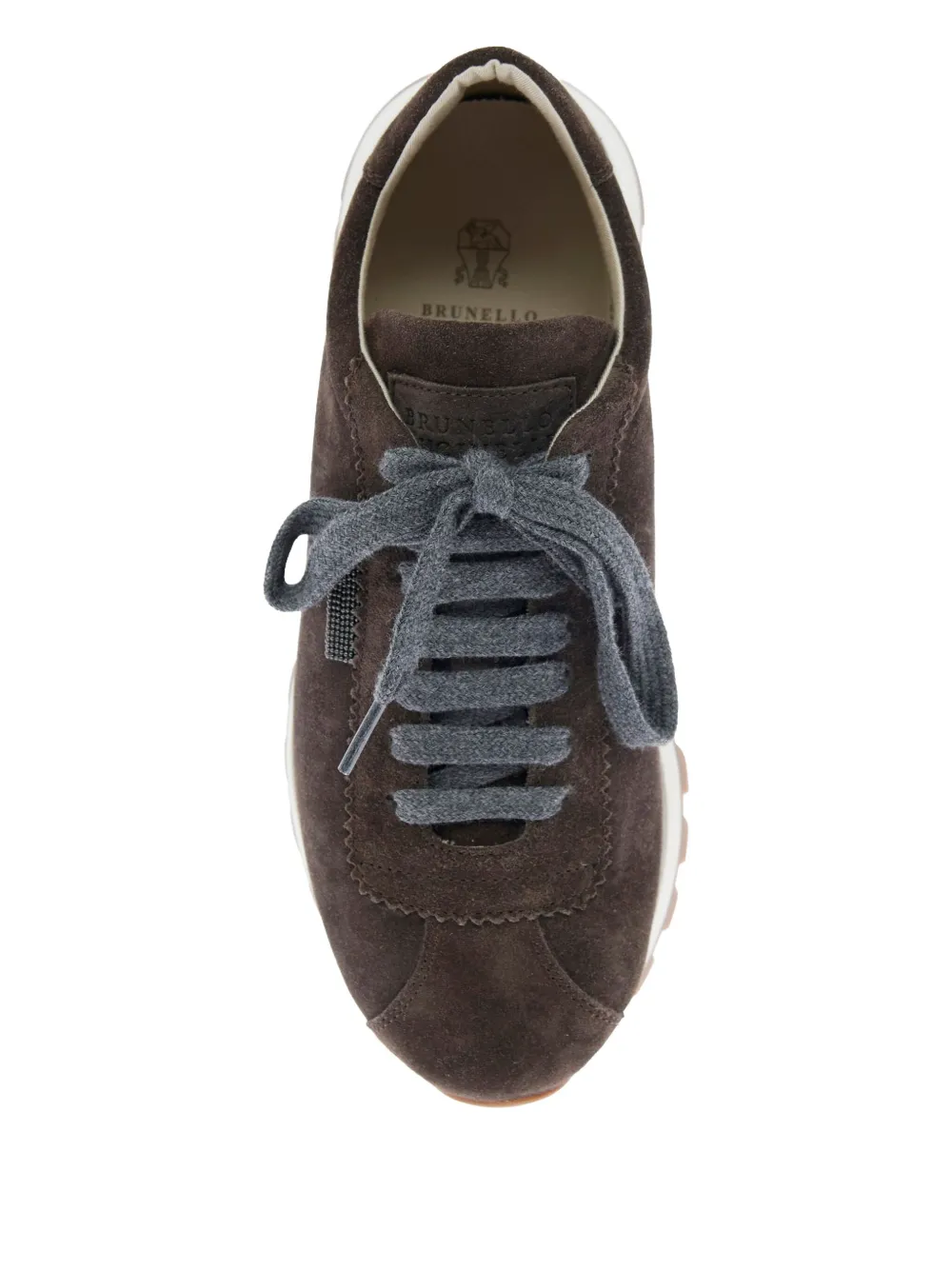 Brunello Cucinelli suede low-top sneakers Brown