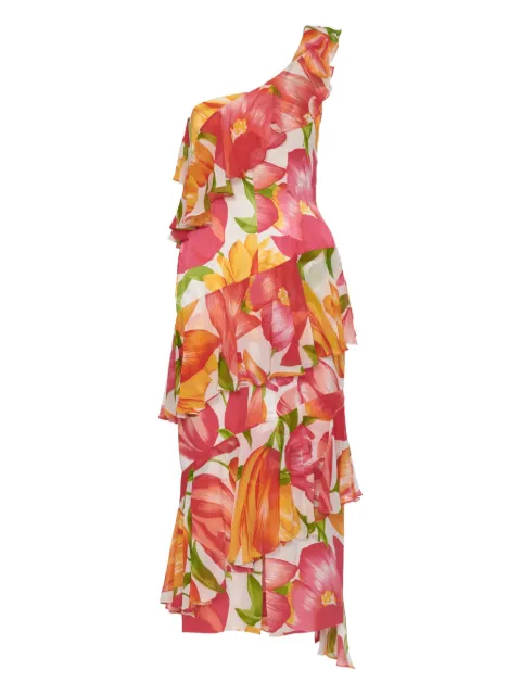 Andrè Laug Vintage floral-print silk dress