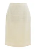 Vintage wool blazer and skirt set - White