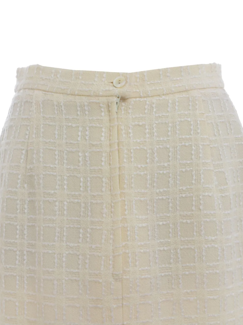 Vintage wool blazer and skirt set - Wit