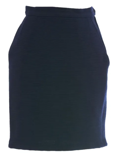 Saint Laurent Pre-Owned wool ribbed skirt