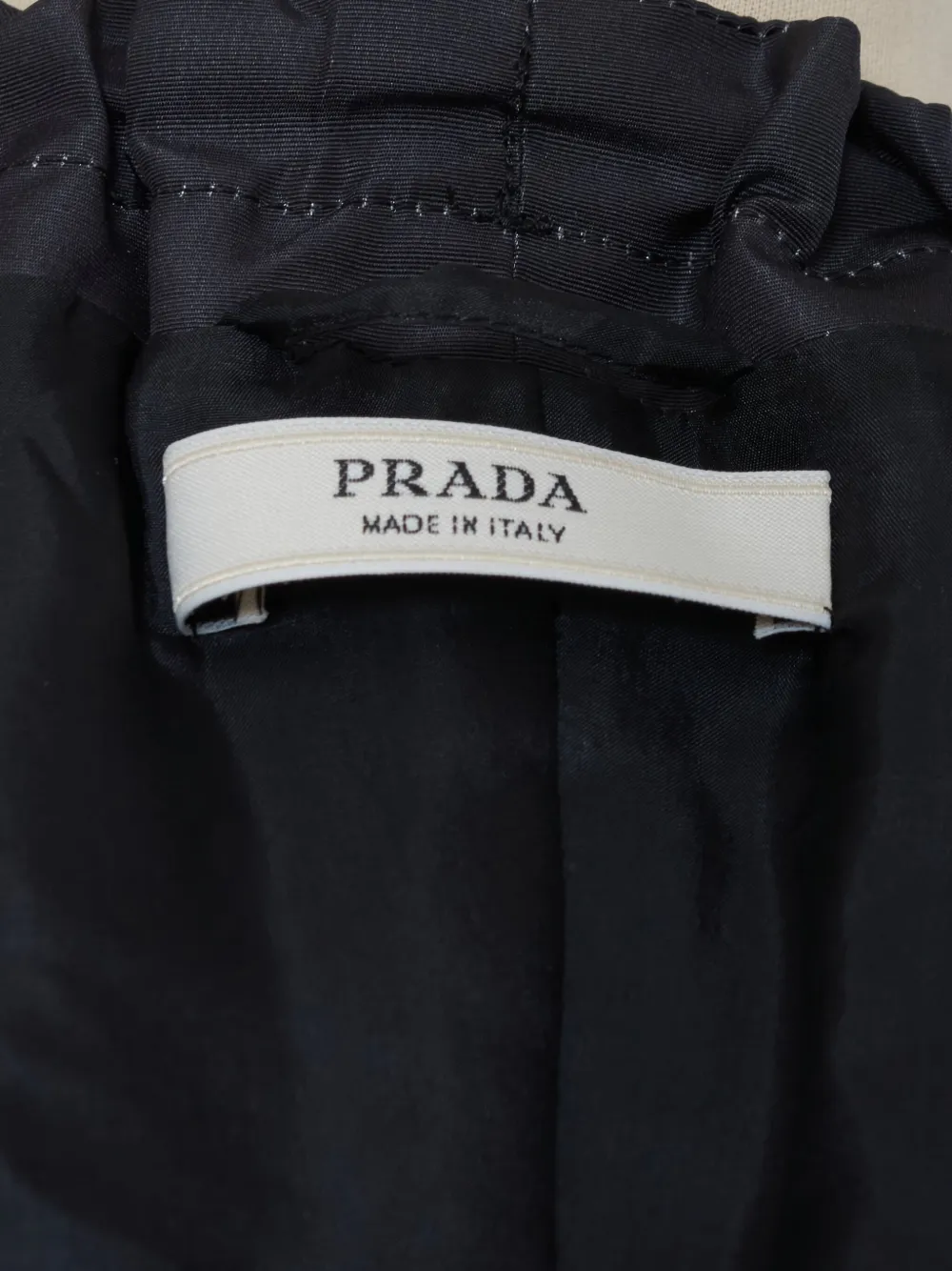 Pre-owned Prada Python Print-overcoat In Blue