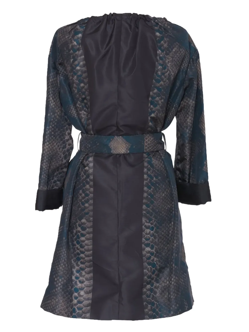 Prada Pre-Owned Python print-overcoat | Image 2