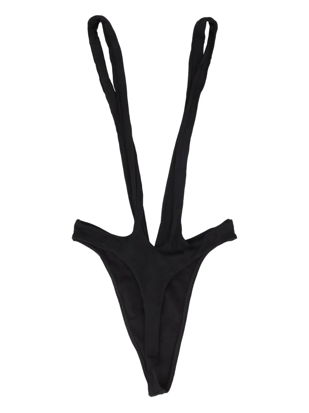Gianfranco Ferré Pre-Owned brace-detail thong | Black | Image 1