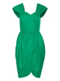 Max Mara 1990s cotton tulip dress - Green