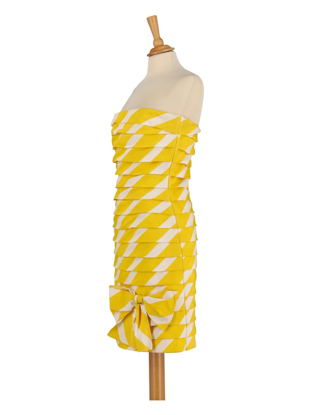 Enrico Coveri Couture Vintage bow-detail mini dress - Giallo