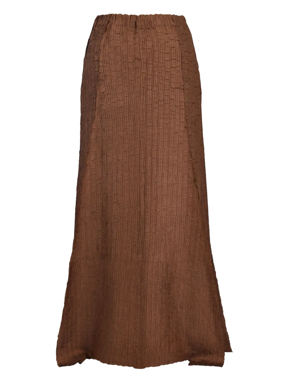 Issey Miyake Pre-Owned wrinkled maxi skirt | marrón | Image 1