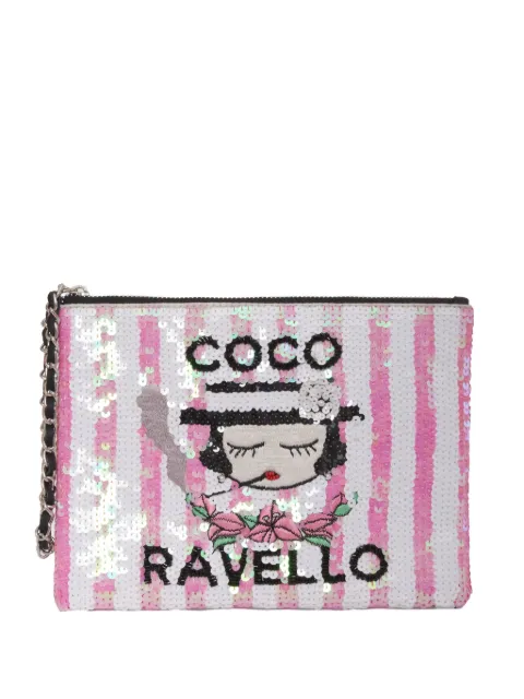 HOUSE OF MUA MUA striped clutch bag