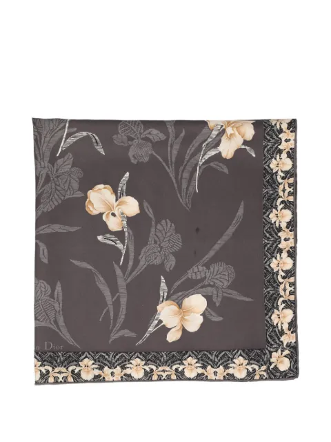 Christian Dior Pre-Owned floral-print scarf