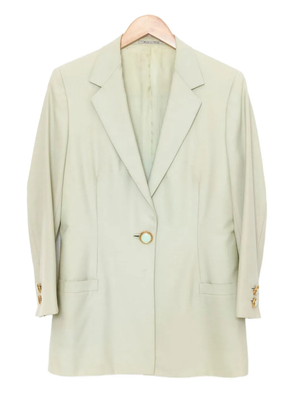 Giorgio Armani Pre-Owned 1990s wool skirt suit - Verde