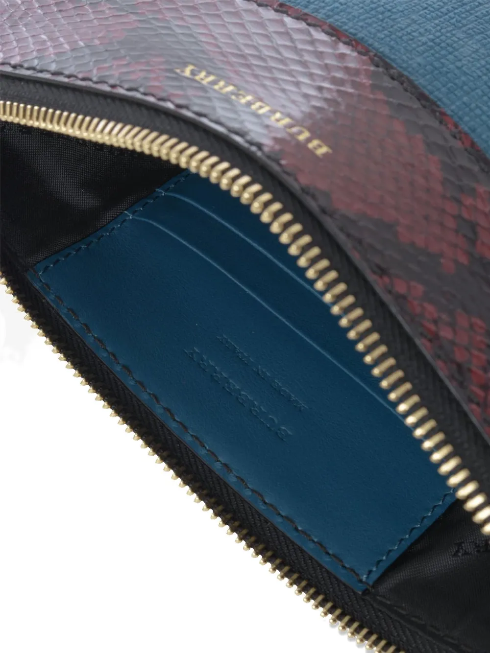 Pre-owned Burberry Canvas Clutch Bag In Blue