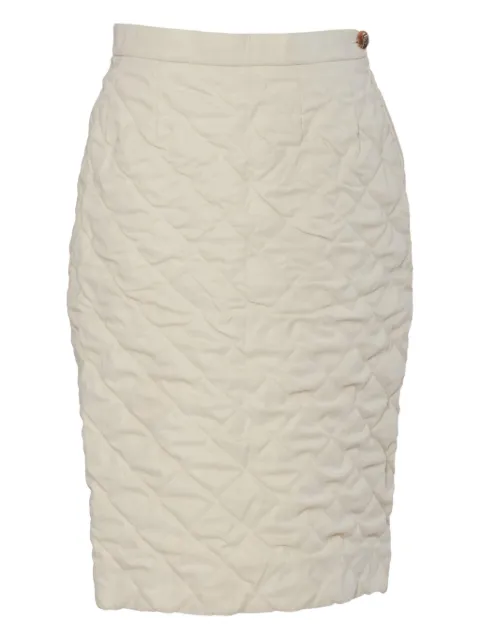 Hermès Pre-Owned quilted midi skirt