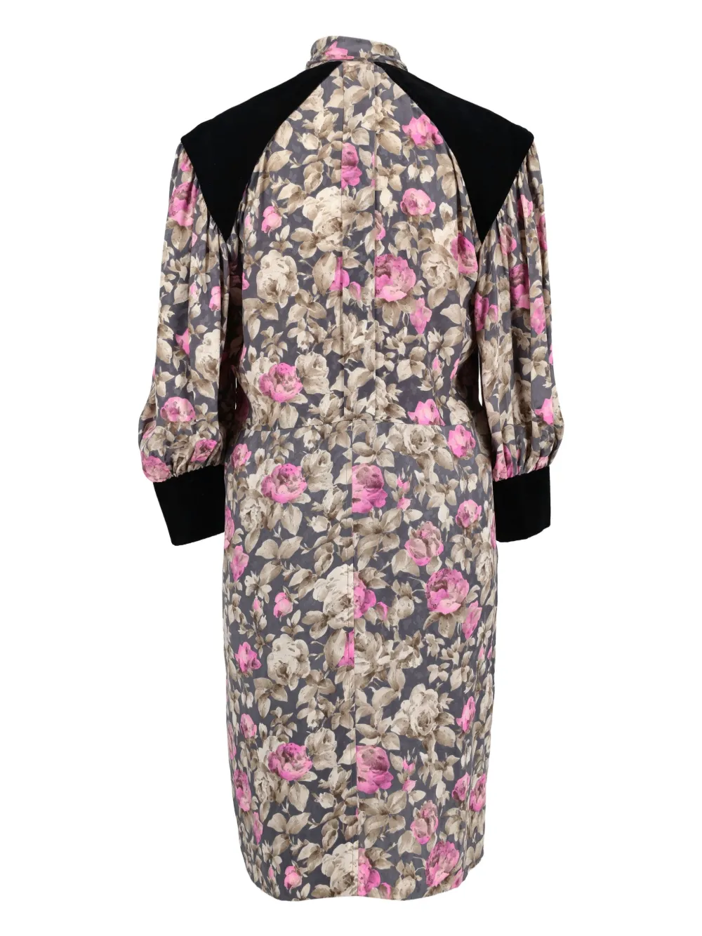 Saint Laurent Pre-Owned floral-print dress - Multicolor