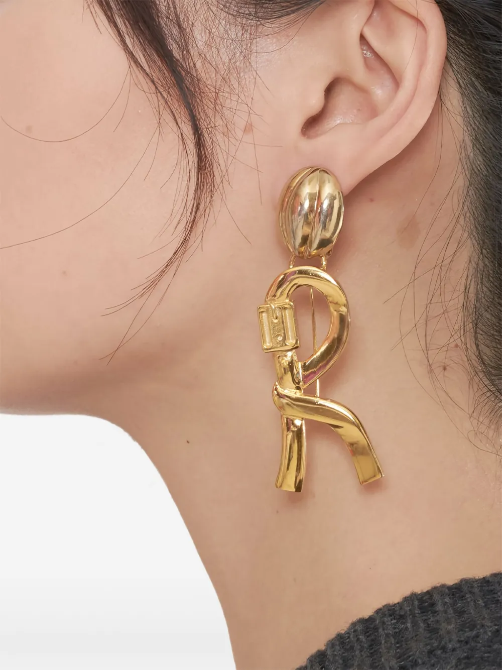 Roberta  di Camerino Pre-Owned aretes con diseño en forma de gota | Image 2