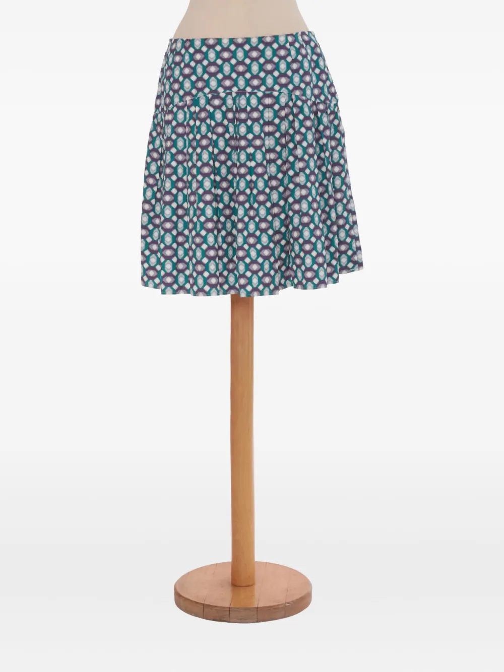 Miu Miu Pre-Owned geometric-pattern mini skirt | Image 2