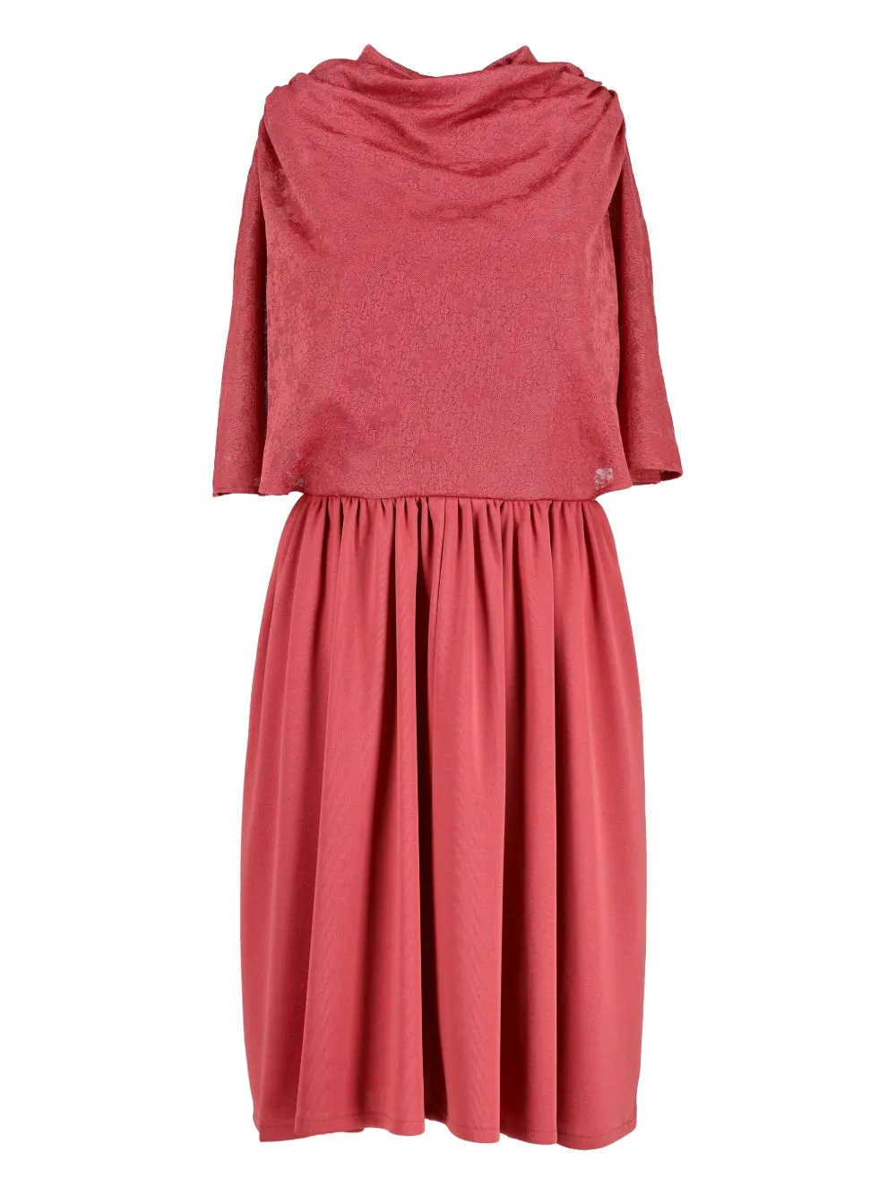 Vintage pre-owned robe drapée à coupe mi-longue (années 1960) | rose | Image 1