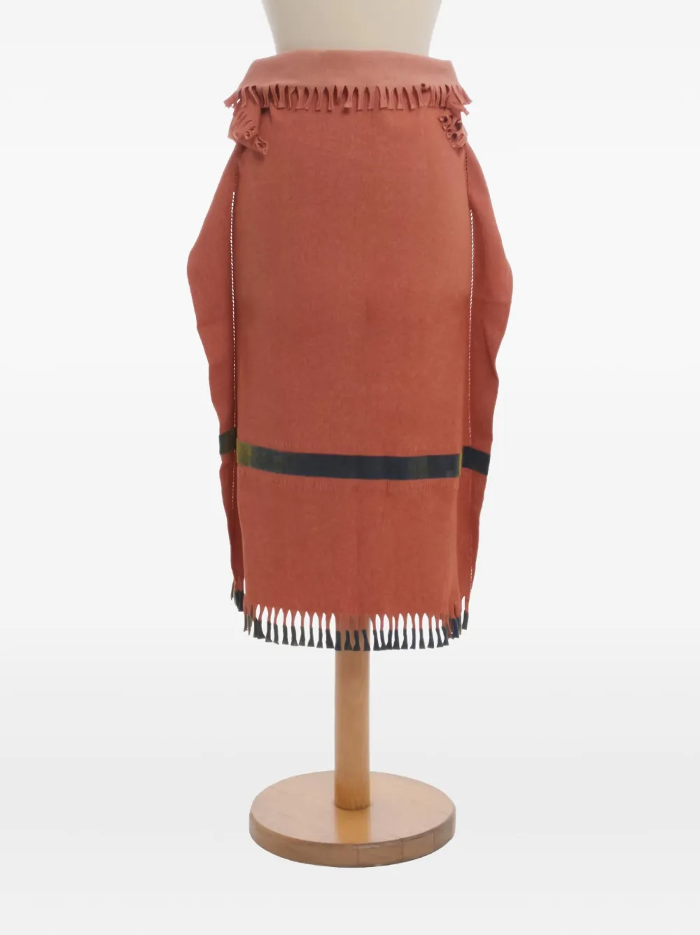 Issey Miyake Pre-Owned 2000s fringe-detailing dress - Oranje