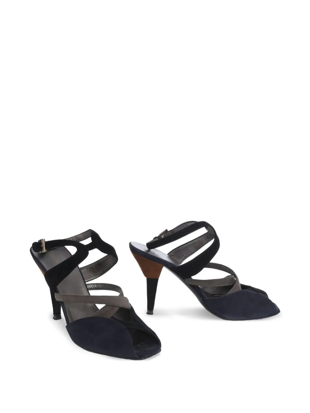 Prada Pre-Owned 80mm leather sandals - Zwart