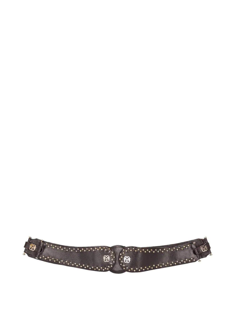 Pirovano Vintage Pre-Owned stud-embellished belt | marrón | Image 1