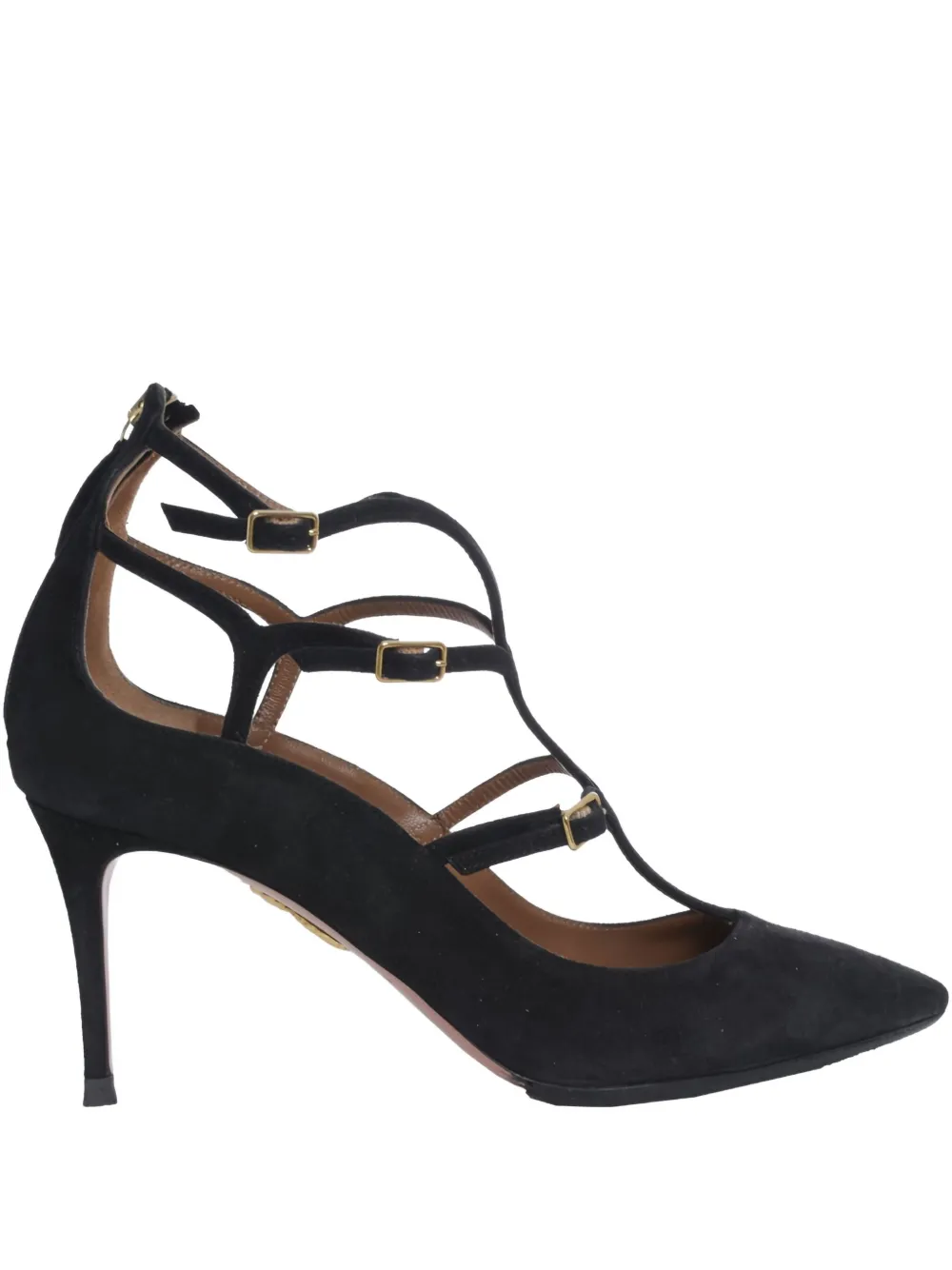 Aquazzura 70mm suede pumps | Black | Image 1