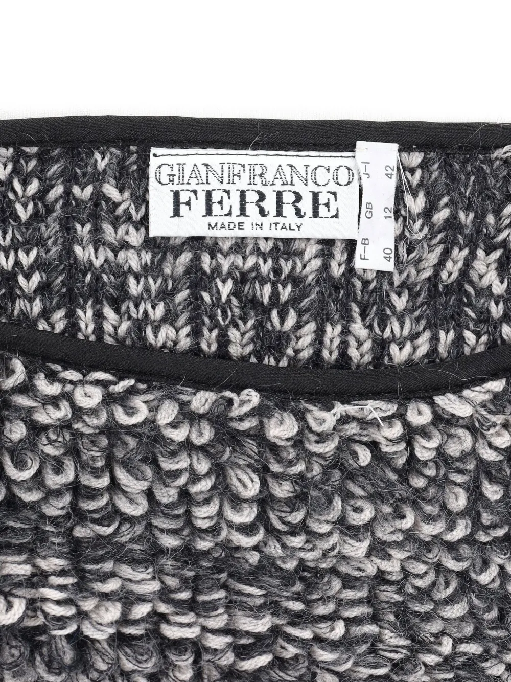 Pre-owned Gianfranco Ferre Short-sleeve Wool Top