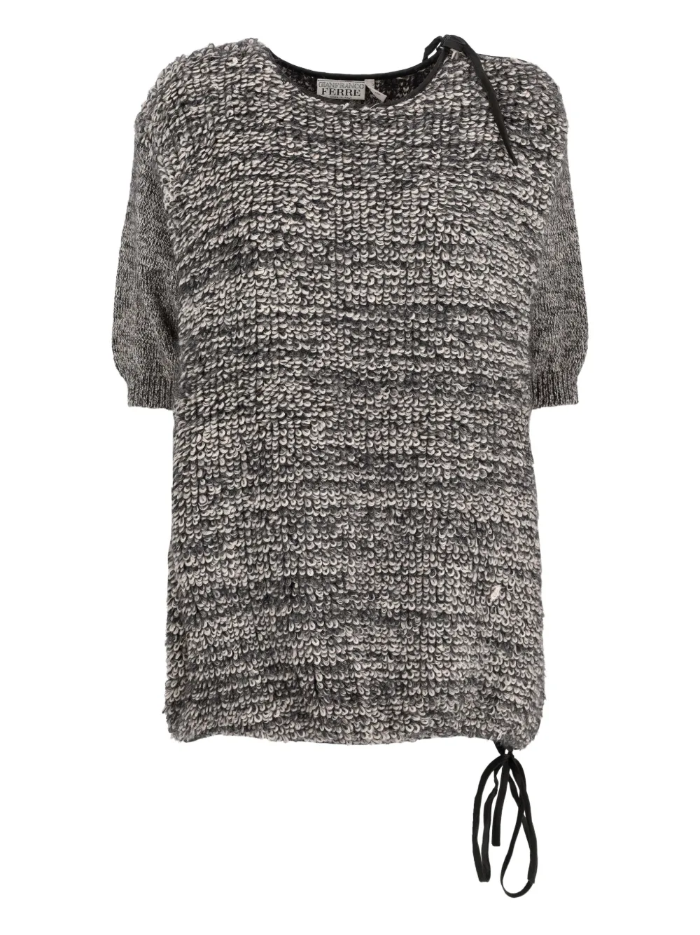 Gianfranco Ferré Pre-Owned short-sleeve wool top | Black | Image 1