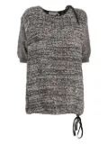 Gianfranco Ferré Pre-Owned short-sleeve wool top - Black