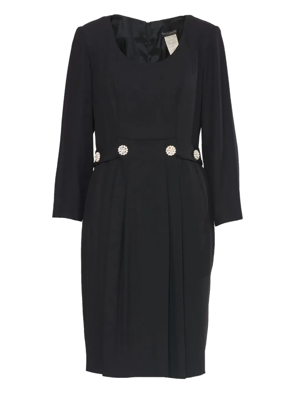 Guy Laroche Pre-Owned vestido midi con cinturón | negro | Image 1