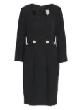 Guy Laroche Pre-Owned belted midi dress - Black