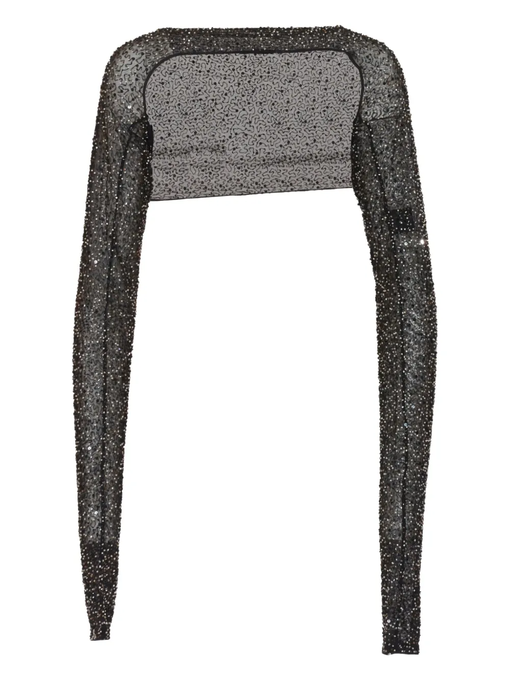 bead-embellished shoulder cover