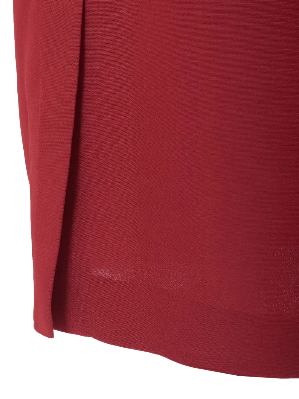 Pre-owned Max Mara Ruffle-detail Midi Dress In Red