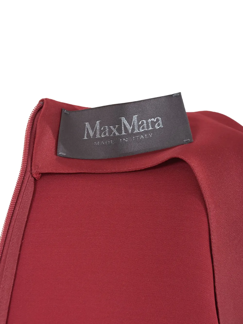 Pre-owned Max Mara Ruffle-detail Midi Dress In Red