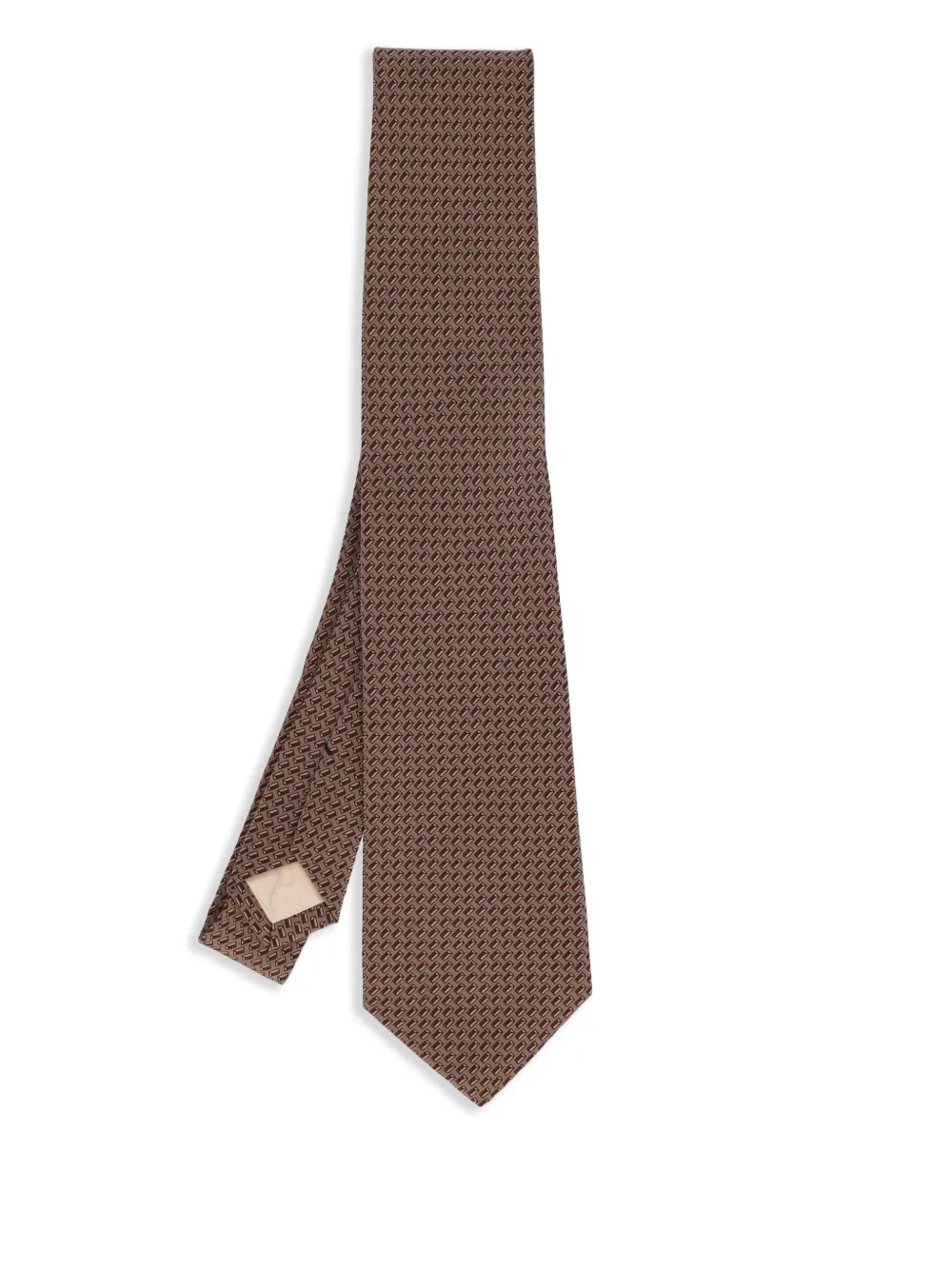 Gucci Pre-Owned patterned silk tie | marron | Image 1
