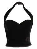 Sabbadini Pre-Owned velvet top - Brown
