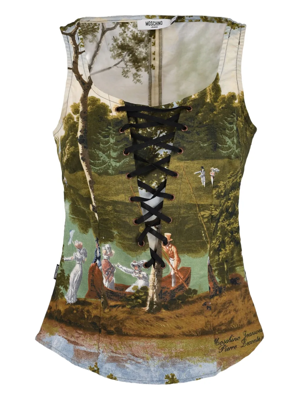 Moschino Pre-Owned top estilo corset 2000 | verde | Image 1