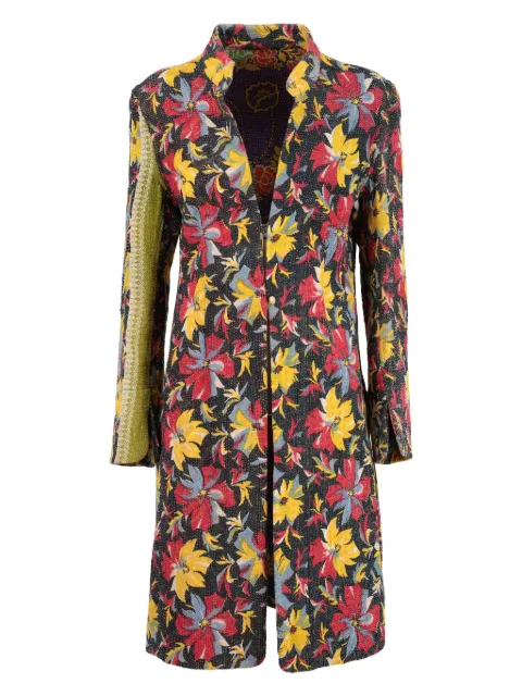 Vintage floral-print coat 